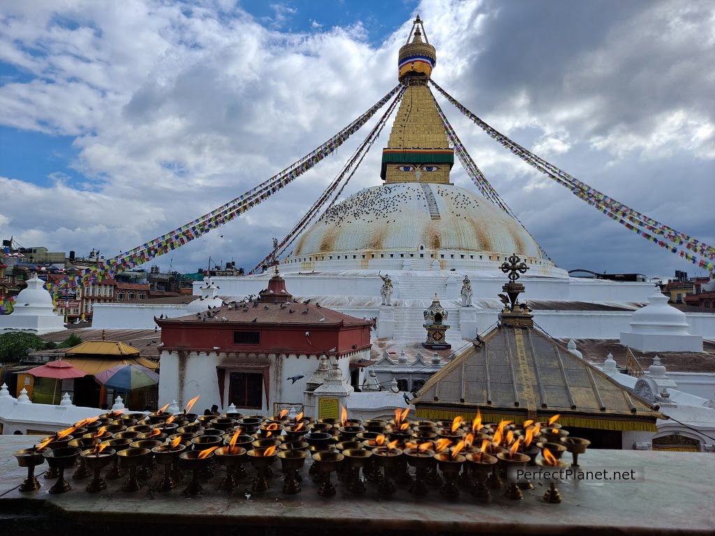 Boudhanath from Tamchen Gompa