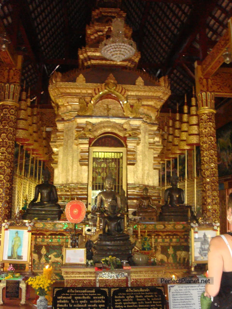 Inside the temple