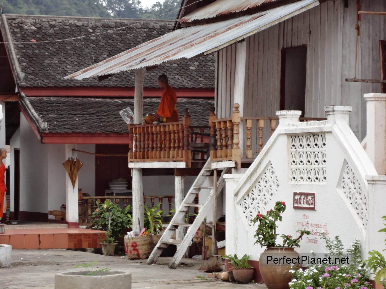 Monk in a temple